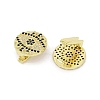 Brass Micro Pave Cubic Zirconia Slide Charms KK-D317-136G-2