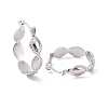 Non-Tarnish 304 Stainless Steel Oval Wrap Hoop Earrings for Women LS-EJEW-G293-29P-2