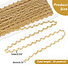 Filigree Corrugated Lace Ribbon OCOR-WH0080-08-2