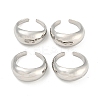 4Pcs Alloy Open Cuff Rings Kit for Women LS-RJEW-K260-05P-2