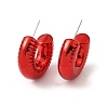 Ring Acrylic Stud Earrings EJEW-P251-21-2