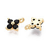 Brass Micro Pave Cubic Zirconia Pendants KK-D356-07F-G-2