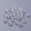 Eco-Friendly Transparent Acrylic Beads PL735-2-3