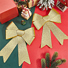 Christmas PVC Glitter Bowknot AJEW-SP0003-72B-02-4