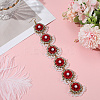 Retro Flower Alloy & Glass & ABS Plastic Hair Accessories EJEW-WH20018-02A-3