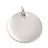 Non-Tarnish 304 Stainless Steel Charms STAS-H159-01P-4