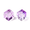 Baking Paint Transparent Glass Beads DGLA-N005-01A-07-3