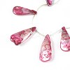 AB Color Plated Dyed Natural Freshwater Shell Beads Strands SHEL-T020-55A-3