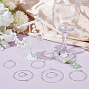 54Pcs 7 Styles Brass Hoop Earring Findings KK-BC0013-33P-4