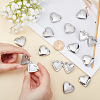 16Pcs 2 Style 316 Stainless Steel Locket Pendants STAS-DC0002-69-2