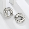 304 Stainless Steel C-Shaped Cuff Earrings for Women EJEW-M068-30P-4