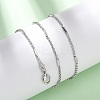 Brass Cuboid Link Rolo Chain Necklaces MAK-L045-02P-1