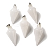 Natural White Jade Pendants G-Z055-02P-19-1