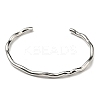 Non-Tarnish 304 Stainless Steel Cuff Bangles BJEW-H323-01P-6