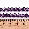 Baking Paint Transparent Glass Beads Strands LS-DGLA-A035-T6mm-A09-5
