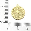 Ion Plating(IP) 304 Stainless Steel Pendants STAS-B058-07G-05-3