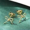 Ion Plating(IP) 304 Stainless Steel Stud Earrings EJEW-G395-26G-4