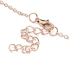 Alloy Teardrop Pendant Necklaces for Women LS-NJEW-G132-01RG-3