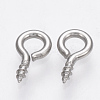 Tarnish Resistant 304 Stainless Steel Screw Eye Pin Peg Bails STAS-Q224-03B-1