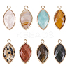 8Pcs 8 Style Natural & Synthetic Gemstone Pendants G-AR0004-21-1