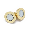 Rack Plating Brass Magnetic Clasps with Loops X-KK-F801-03B-G-3