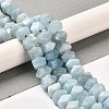 Natural Aquamarine Beads Strands G-N327-05-09-2
