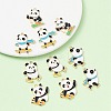 10Pcs 5 Style Rack Plating Alloy Enamel Pendants ENAM-YW0003-59-1