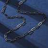 Brass Paperclip Chains Necklaces for Women NJEW-D302-69B-2
