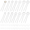 30Pcs 6 Styles Iron Hair Fork Findings IFIN-UN0001-27-1