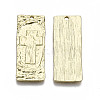 Alloy Hammered Pendants PALLOY-R113-11G-NR-2