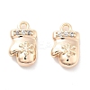 Micro Pave Clear Cubic Zirconia Pendants KK-M102-07G-1