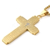 201 Stainless Steel Pendant Necklaces NJEW-H015-08G-3