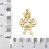 Christmas Brass Micro Pave Cubic Zirconia Pendants LS-KK-H518-03B-G-3