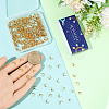 240Pcs 4 Styles Brass Bead Tips KK-SC0007-37-3