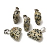 Natural Dalmatian Jasper Pendants G-Z067-02P-06-2