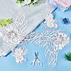 Flower Lace Embroidery Sewing Fiber Appliques DIY-WH20011-90D-4