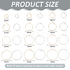 2 Colors Alloy Hoop Earring Sets EJEW-WR0001-02-2