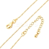 Brass Boston Link Chain Necklaces for Women NJEW-D302-02G-2