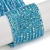 Electroplate Glass Beads Strands X-GLAA-Q105-03G-1