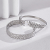 2Pcs 2 Styles 304 Stainless Steel Cuff Bangles BJEW-PH0004-49-4
