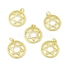 Brass Micro Pave Cubic Zirconia Pendants KK-E068-VB429-2