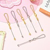 10Pcs 2 Colors Zinc Alloy Beadable Bar Pendant Decorations for DIY Crafts Jewelry Making AJEW-CJ0001-50-5