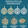 12Pcs 2 Colors 201 Stainless Steel Pendants STAS-UN0053-69-5