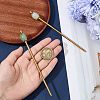 2Pcs Brass Hair Sticks OHAR-PH00003-3