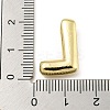 Brass Micro Pave Clear Cubic Zirconia Pendants KK-E093-04G-L-3