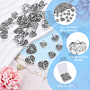 100Pcs 5 Styles Tibetan Style Alloy Pendants TIBE-YW0001-79-4
