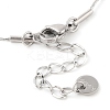Non-Tarnish 304 Stainless Steel Boston Link Chain Heart Pendant Necklaces for Women NJEW-Z046-01P-3