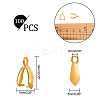 Grade AA Brass Ice Pick Pinch Bails for Pendant Making KK-PH0001-35G-NR-2