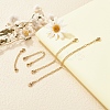 4 Strands 4 Styles 304 Stainless Steel Chain Extender STAS-YW0001-10G-5
