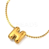 304 Stainless Steel Micro Pave Cubic Zirconia Pendant Necklaces NJEW-H017-01G-H-1